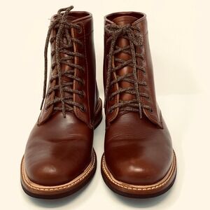 Nisolo Amalia All-Weather Leather Combat Boots - Brown 6.5